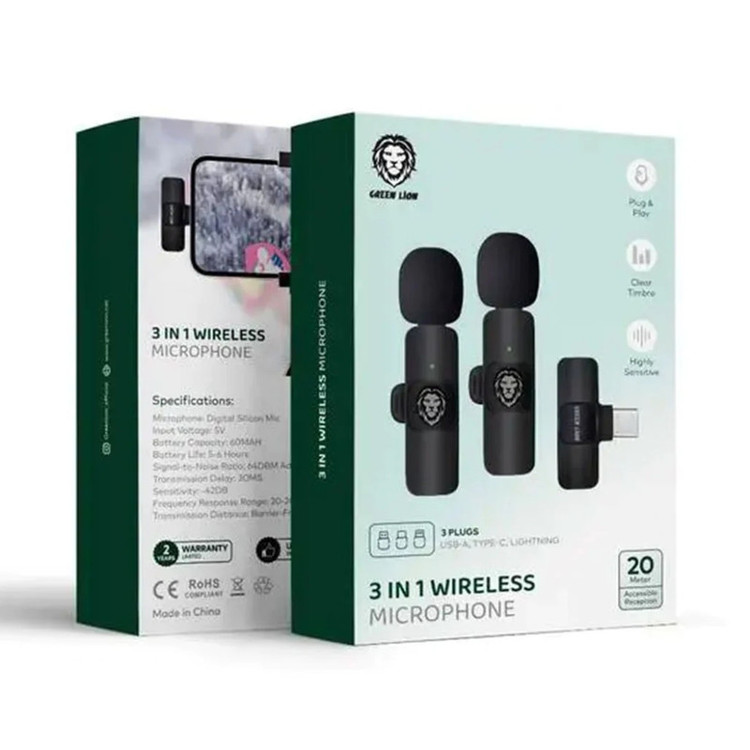 میکروفن یقه ای گرین لاین مدل DualMic