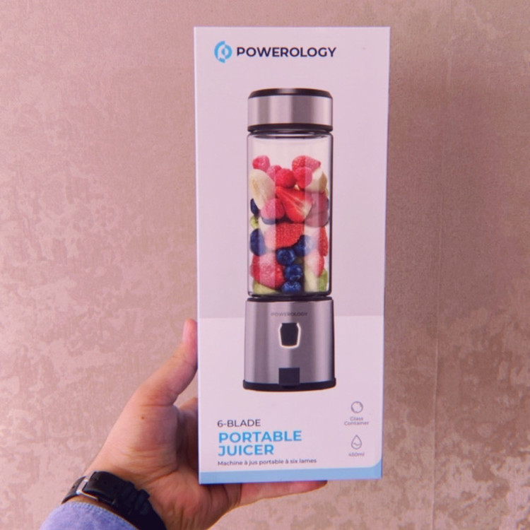 شیکر شارژی پاورولوژی مدل 126W Portable گنجایش 450 میلی لیتر