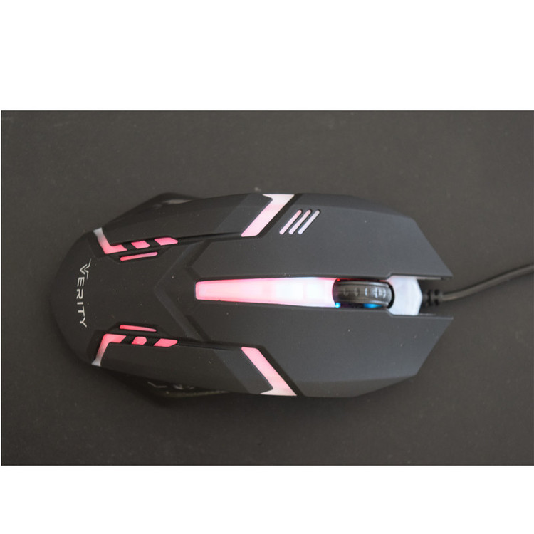 کیبورد و ماوس گیمینگ وریتی مدل V-KB6121GCW، سوییچ ممبران، Full-Size، نورپردازی LED RGB
