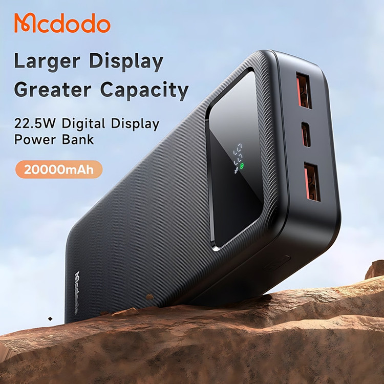 پاوربانک مک دودو مدل MC-4230 LED ظرفیت 20000 میلی آمپر ساعت