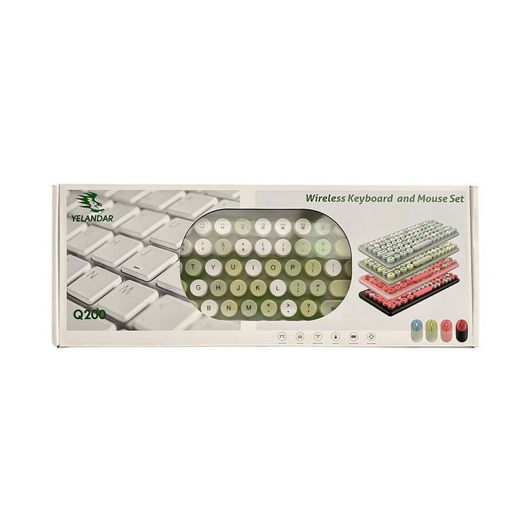 کیبورد و موس بی سیم ی لاندار مدل Q200