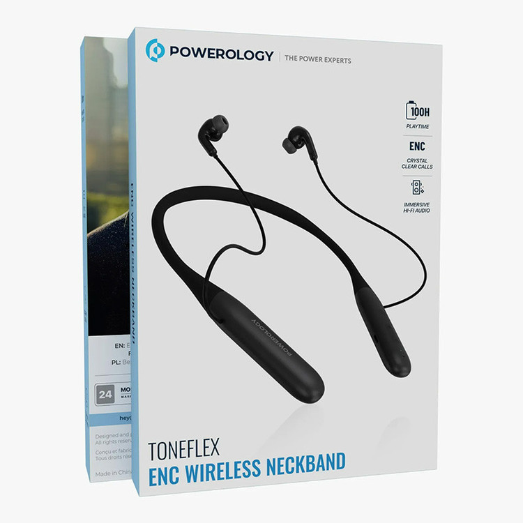 هدفون بلوتوثی پاورولوژی مدل Toneflex ENC Wireless Neckband